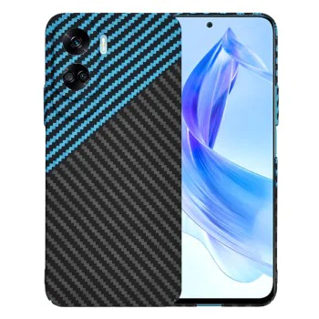 Калъф за Honor 90 Lite - Carbonite FiberShell - Blue Pulse