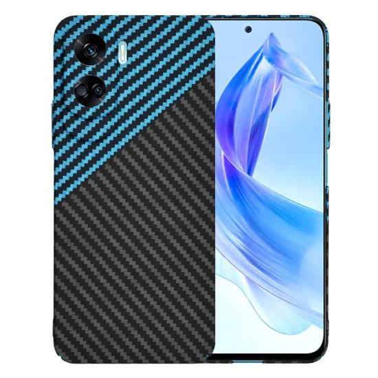 Калъф за Honor 90 Lite - Carbonite FiberShell - Blue Pulse