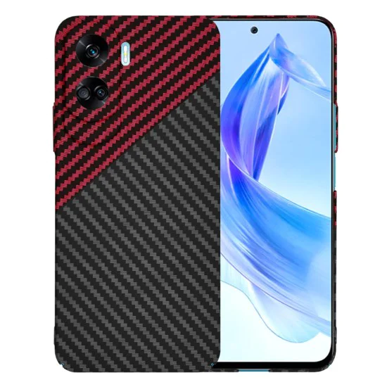 Калъф за Honor 90 Lite - Carbonite FiberShell - Red Vortex