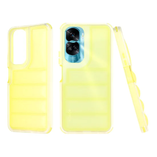 Калъф за Honor 90 Lite - Wave Shield - Жълт