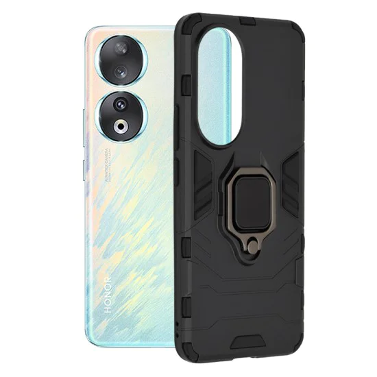 Калъф за Honor 90 - Силиконов щит - Черен