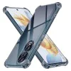 Калъф за Honor 90 - Techsuit - Удароустойчив Clear Silicone - Опушено Черен