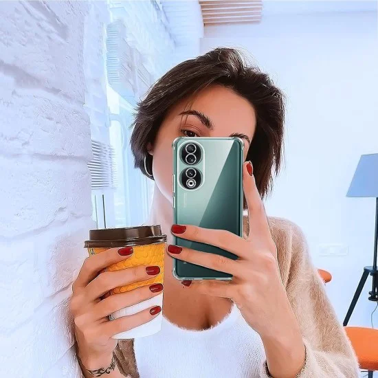 Калъф за Honor 90 - Удароустойчив Прозрачен Силиконов - Прозрачен