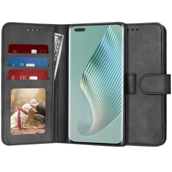 Калъф за Honor Magic5 Pro - Дневник - Черен