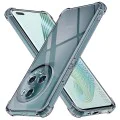 Калъф за Honor Magic5 Pro - Techsuit - Удароустойчив Clear Silicone - Опушено Черен