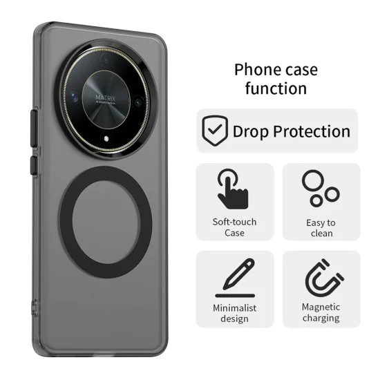 Калъф за Honor Magic6 Lite - CandyCase MagSafe - Черен