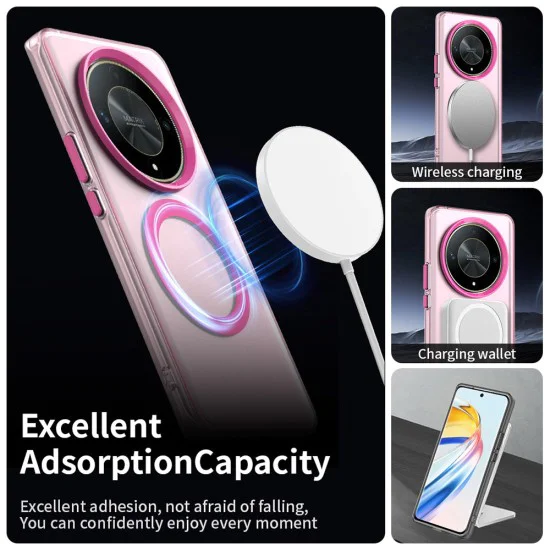 Калъф за Honor Magic6 Lite - CandyCase MagSafe - Розов