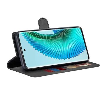 Калъф за Honor Magic6 Lite - Дневник - Черен