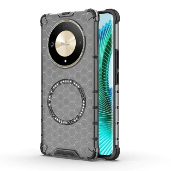 Калъф за Honor Magic6 Lite - Techsuit - HoneyComb Shield MagSafe - Черен