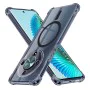 Калъф за Honor Magic6 Lite - Techsuit - Удароустойчив Clear Silicone MagSafe - Опушено Черен