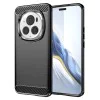 Калъф за Honor Magic6 Pro - Carbon Silicone - Черен