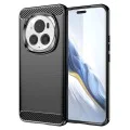 Калъф за Honor Magic6 Pro - Carbon Silicone - Черен