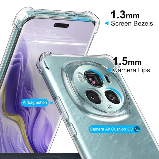 Калъф за Honor Magic6 Pro - Удароустойчив Прозрачен Силиконов - Прозрачен