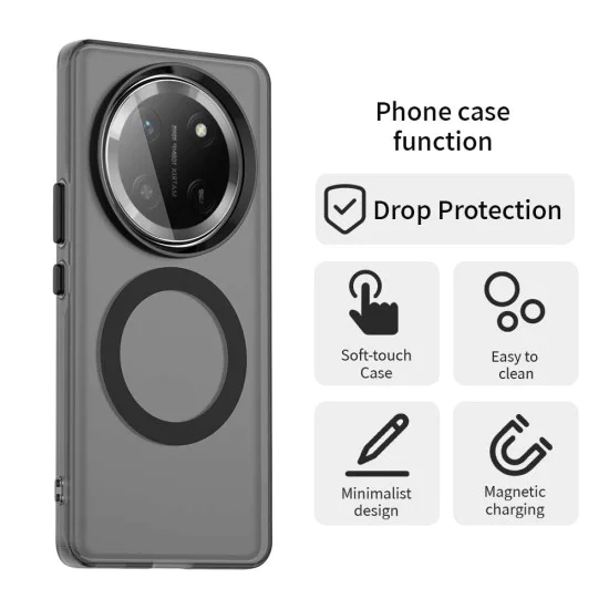 Калъф за Honor Magic7 Lite / X9c - CandyCase MagSafe - Черен