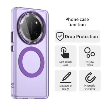 Калъф за Honor Magic7 Lite / X9c - CandyCase MagSafe - Лилав