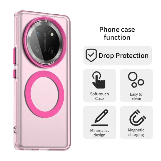Калъф за Honor Magic7 Lite / X9c - CandyCase MagSafe - Розов