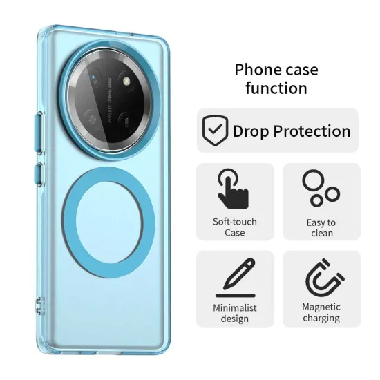 Калъф за Honor Magic7 Lite / X9c - CandyCase MagSafe - Син
