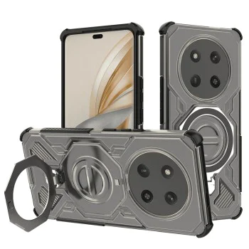 Калъф за Honor Magic7 Lite / X9c - Carbon Shield PRO - Smoke Black