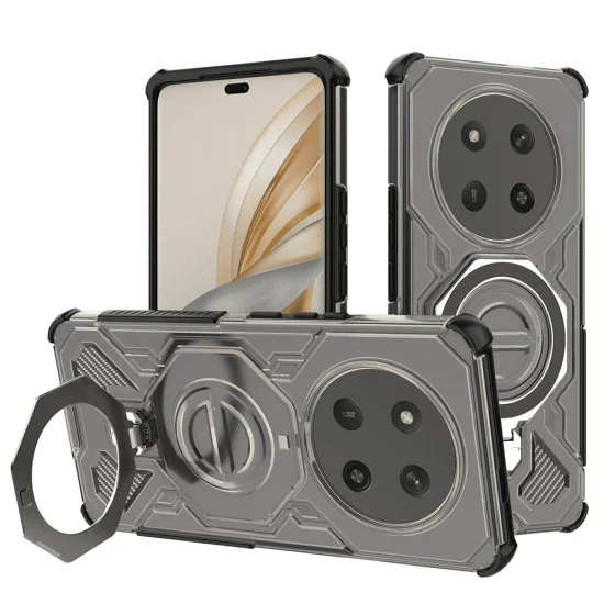 Калъф за Honor Magic7 Lite / X9c - Carbon Shield PRO - Smoke Black