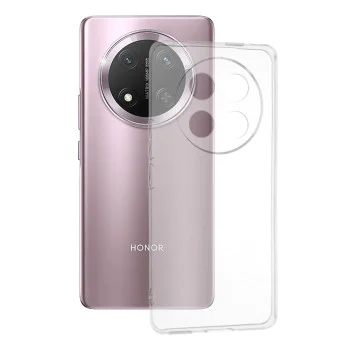 Калъф за Honor Magic7 Lite / X9c - Прозрачен силикон - Прозрачен