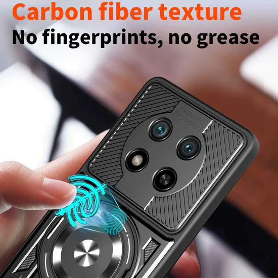 Калъф за Honor Magic7 Lite / X9c - RuggedCam - Черен