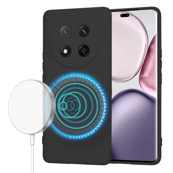 Калъф за Honor Magic7 Lite / X9c - Techsuit - SoftFlex MagSafe - Черен
