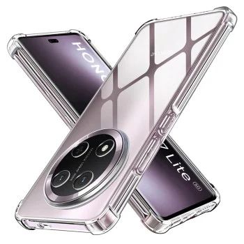 Калъф за Honor Magic7 Lite / X9c - Удароустойчив прозрачен силикон - прозрачен