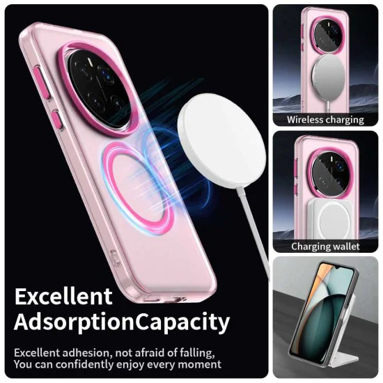 Калъф за Honor Magic7 Pro - CandyCase MagSafe - Розов