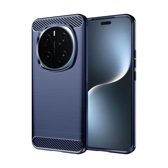 Калъф за Honor Magic7 Pro - Carbon Silicone - Blue