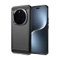 Калъф за Honor Magic7 Pro - Carbon Silicone - Черен