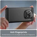 Калъф за Honor Magic7 Pro - Carbon Silicone - Черен