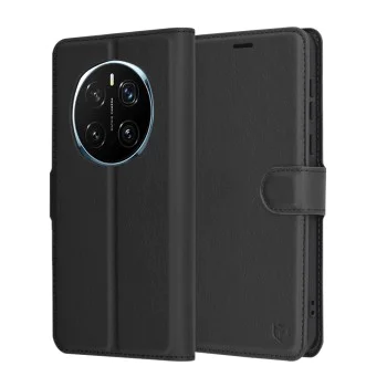 Калъф за Honor Magic7 Pro - Кожено Протектор - Черен