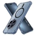 Калъф за Honor Magic7 Pro - Techsuit - Удароустойчив Clear Silicone MagSafe - Опушено Черен