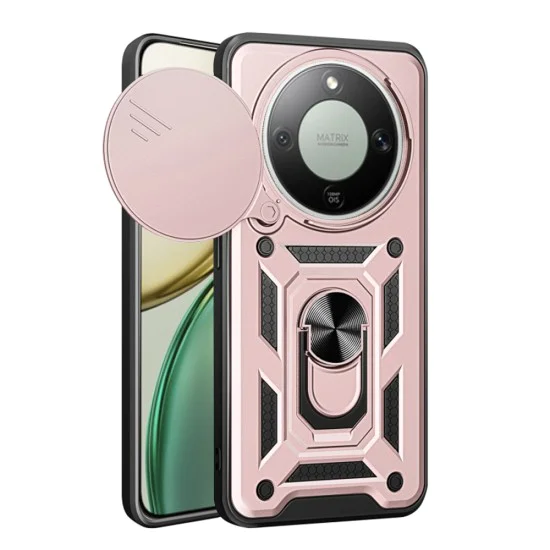 Калъф за Honor Magic8 Lite - Techsuit CamShield Series - Розово злато