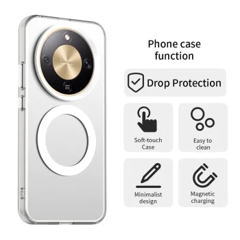 Калъф за Honor Magic8 Lite - Techsuit CandyCase MagSafe - Бял