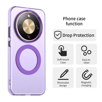 Калъф за Honor Magic8 Lite - Techsuit CandyCase MagSafe - Лилав