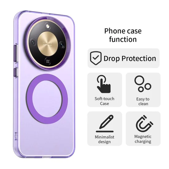 Калъф за Honor Magic8 Lite - Techsuit CandyCase MagSafe - Лилав