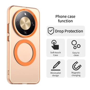 Калъф за Honor Magic8 Lite - Techsuit CandyCase MagSafe - Оранжев
