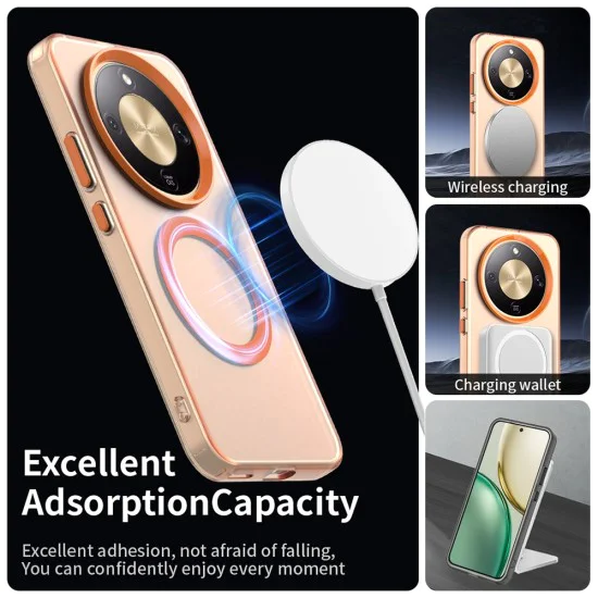 Калъф за Honor Magic8 Lite - Techsuit CandyCase MagSafe - Оранжев