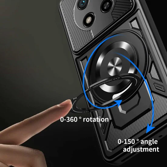 Калъф за Honor Magic8 Lite - Techsuit RuggedCam - Черен
