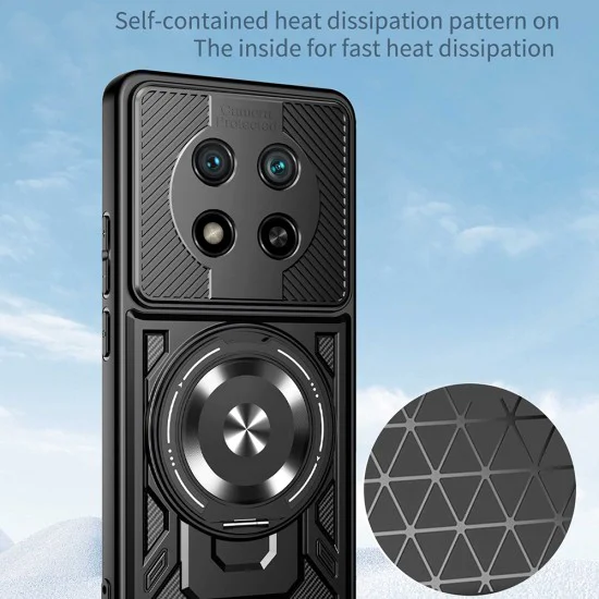 Калъф за Honor Magic8 Lite - Techsuit RuggedCam - Черен