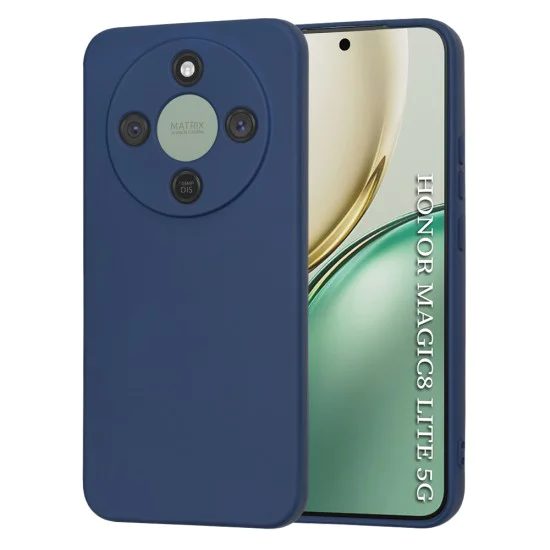 Калъф за Honor Magic8 Lite - Techsuit SoftFlex - Тъмносин