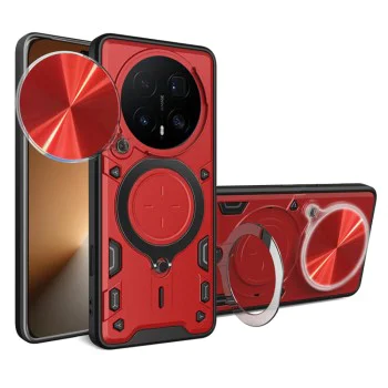 Калъф за Honor Magic8 Pro - CamGuard Pro - Techsuit - Червен
