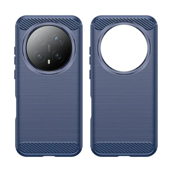 Калъф за Honor Magic8 Pro - Carbon Silicone - Techsuit - Син