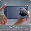 Калъф за Honor Magic8 Pro - Carbon Silicone - Techsuit - Син