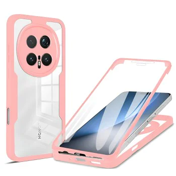 Калъф за Honor Magic8 Pro - ColorVerse 360 Series + протектор - Techsuit - Розов