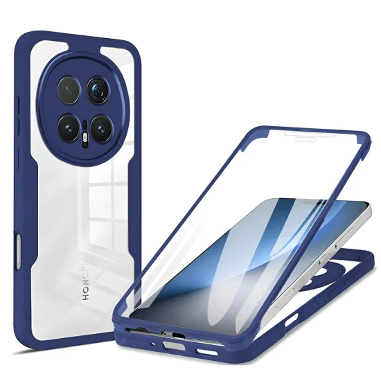 Калъф за Honor Magic8 Pro - ColorVerse 360 Series + протектор - Techsuit - Син
