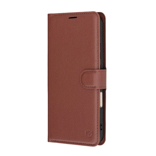 Калъф за Honor Magic8 Pro - Leather Folio - Techsuit - Кафяв