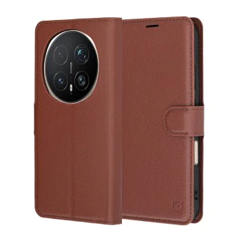 Калъф за Honor Magic8 Pro - Leather Folio - Techsuit - Кафяв