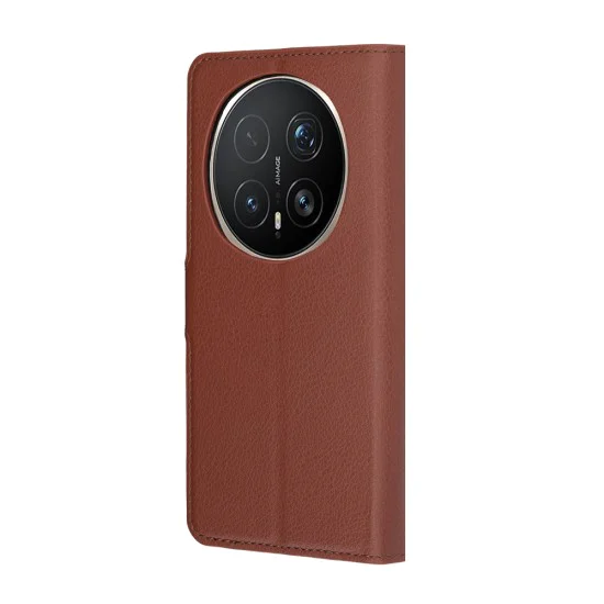 Калъф за Honor Magic8 Pro - Leather Folio - Techsuit - Кафяв